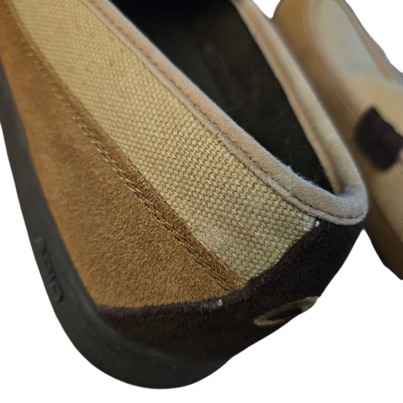 Vintage Men's Adio Skater Shoe Brown & Tan Leather Slip-On Shoes Size 10 USED - Picture 11 of 15